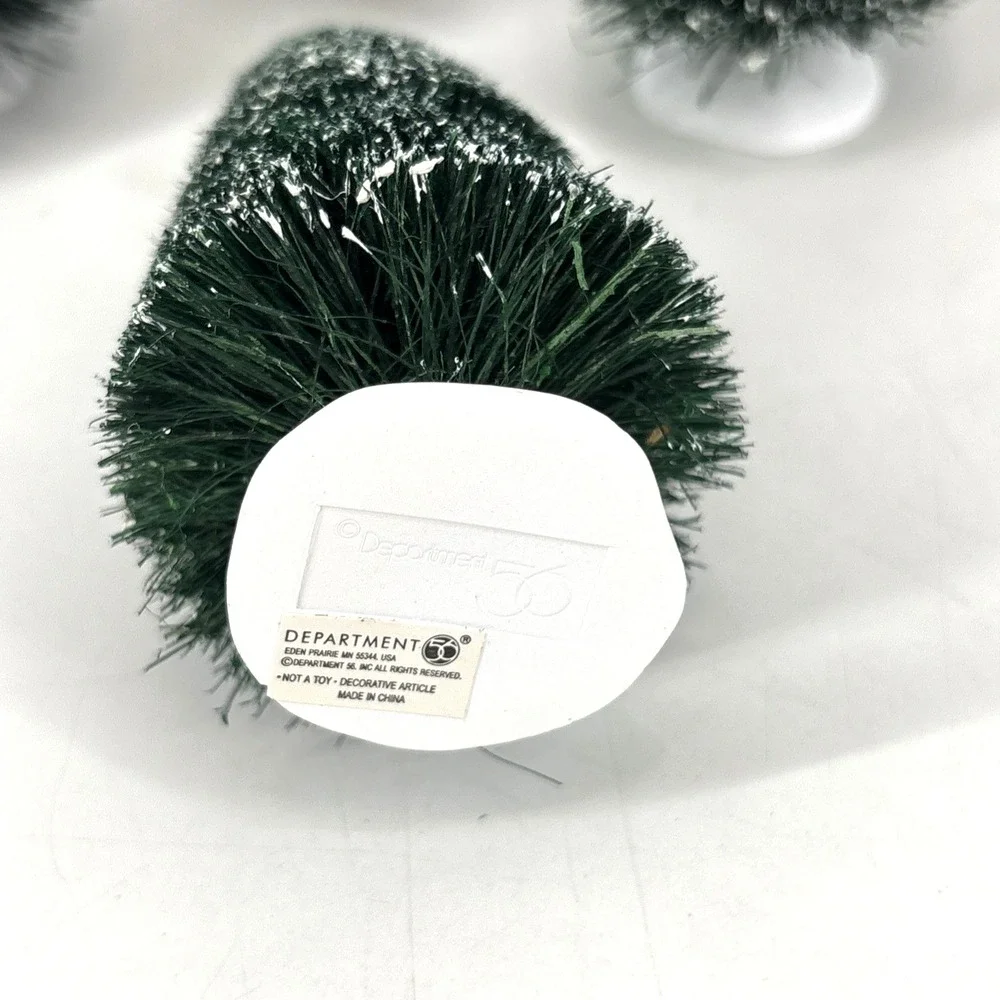 Dept. 56 Village Frosted Topiary Trees Set Of 7 #56.52842
